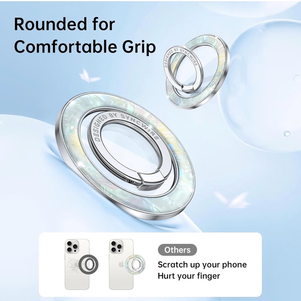 💙 Magnetic Phone Grip for MagSafe - Pearly Luster - Picture 2 of 12